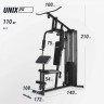 Силовой комплекс UNIX Fit BLOCK 70, Вес стека 70 кг
